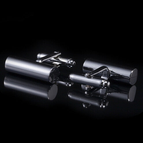 Fashion Simple Geometry Shape Design Men's Shirt Cuff Links High-end Men's Formal Wear Business Long Sleeve Shirt Cufflinks