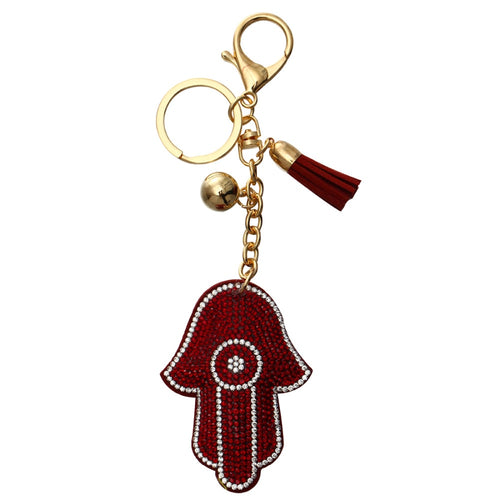 High Quality Colorful Hands Eye Jewelry Keychain Women Key Holder Gold Color Chain Ring Car llaveros bag pendant Charm Jewelry