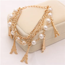 Load image into Gallery viewer, Brand Simulated Pearl Crystal Beaded Bracelet &amp; Bangle New Fashion Crystal Jewelry Women Wedding Charm Bracelet Summer Jewelry